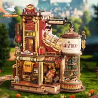 Hộp nhạc Robotime ROKR Christmas Dream Gift Factory Wooden Music Box EAB01.