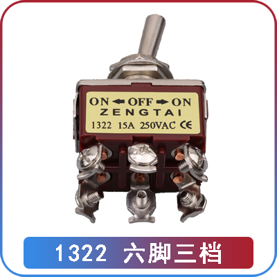 Công Tắc Gạt 12mm Zengtai 1322: 6 chân, 3 bậc Yiming | Tùy chọn 2-3 Bậc, 2-12 Chân | Công Tắc Đòn Bẩy, Công tắc Nút Chống Nước