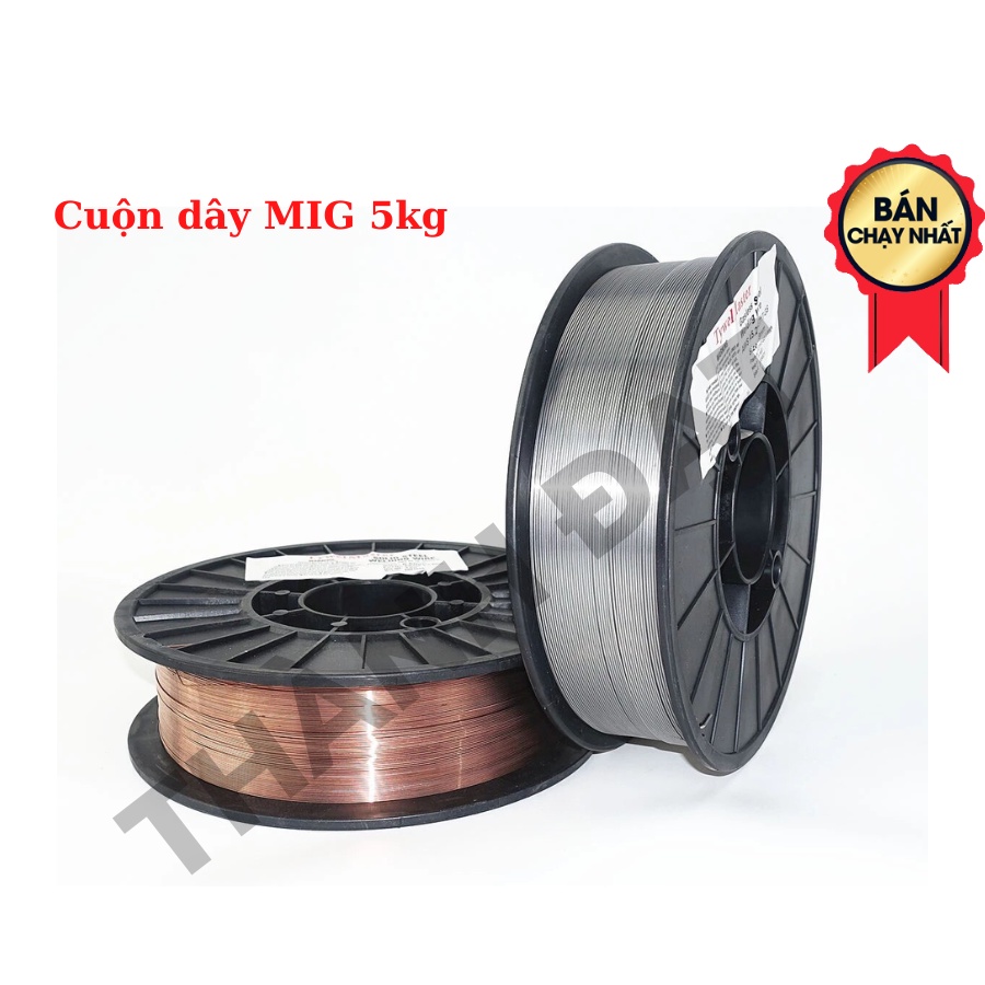 Cuộn dây hàn MIG loại 5kg không dùng khí chính hãng