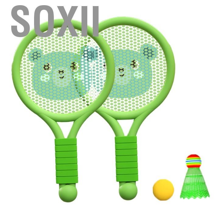 Soxii Kids Badminton Racket Lightweight Toy Set for 3‑7 Years Boys Girls Indoor Outdoor