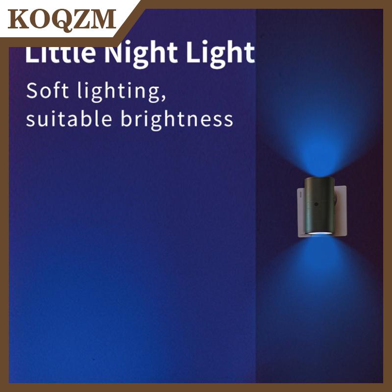 KOQZM ไฟกลางคืน LED ทรงกระบอกแบบปลั๊กอินโคมไฟติดผนังทันสมัยปรับความสว่างได้หรี่แสงได้ไฟกลางคืนสำหรับห้องโถงห้องนอน ราคา 203 บาท*ส่งฟรี