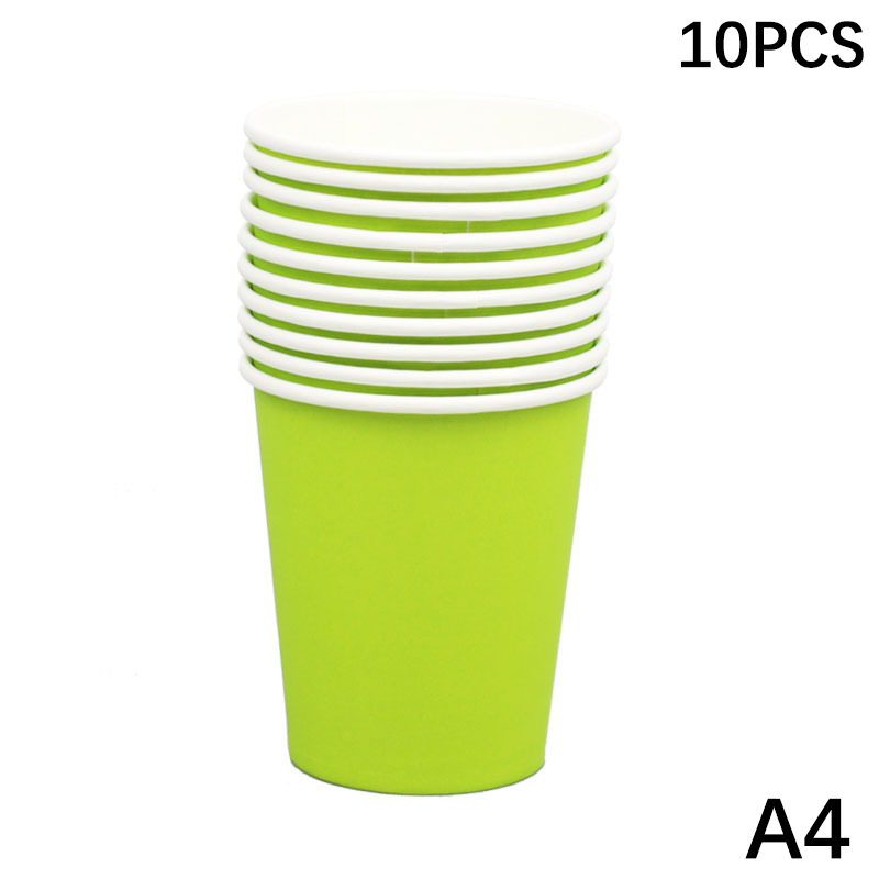 AGBBG 10Pcs 9Oz 250Ml Rắn Dày Cốc Giấy Cốc Dùng Một Lần Đám Cưới Sinh Nhật Đảng Kỳ Nghỉ Dùng Một Lần Bộ Đồ Ăn