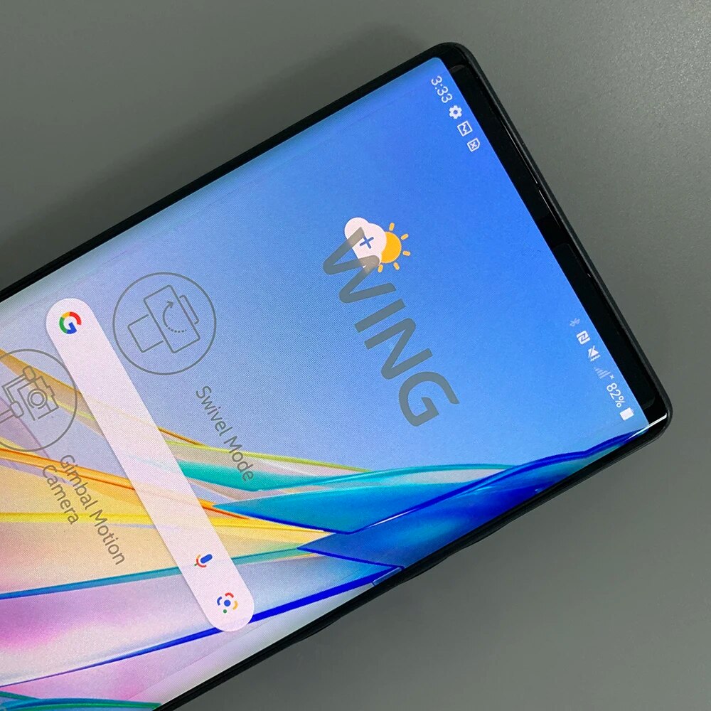 PIVBE LG WING LMF100N LMF100VM 5G โทรศัพท์มือถือ หน้าจอ OLED 6.8 นิ้ว RAM 8GB ROM 128GB/256GB 64MP 32MP NFC โทรศัพท์มือถือ Android QIVBO