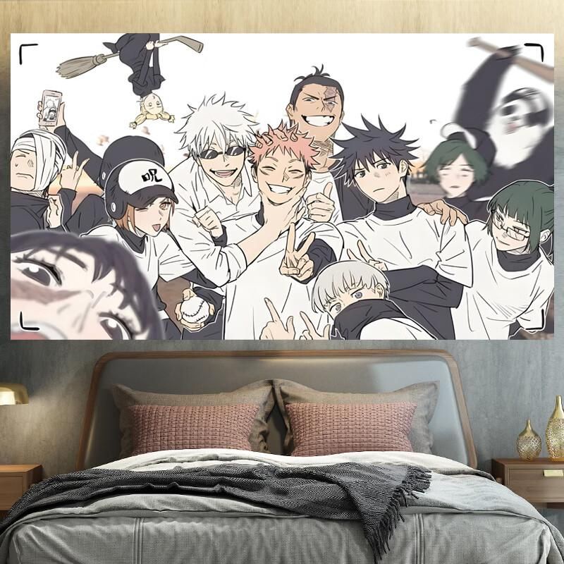Tranh Vải Naruto Treo Tường Trang Trí Nhà, Thảm Vải Treo Tường Anime Decor Phòng Ngủ