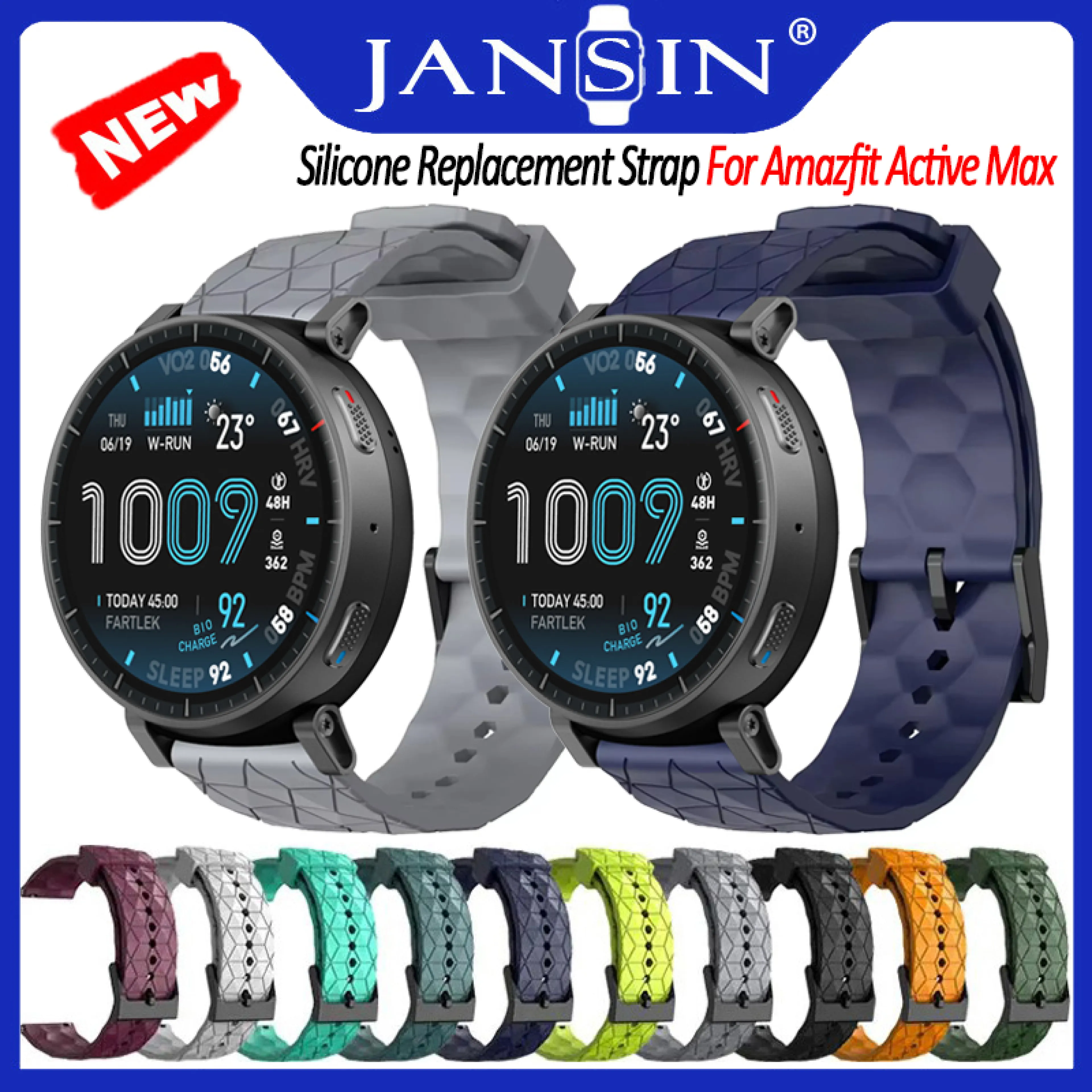 เคส สําหรับ Amazfit Active Max สายนาฬิกาข้อมือซิลิโคน สําหรับ Amazfit Active Max