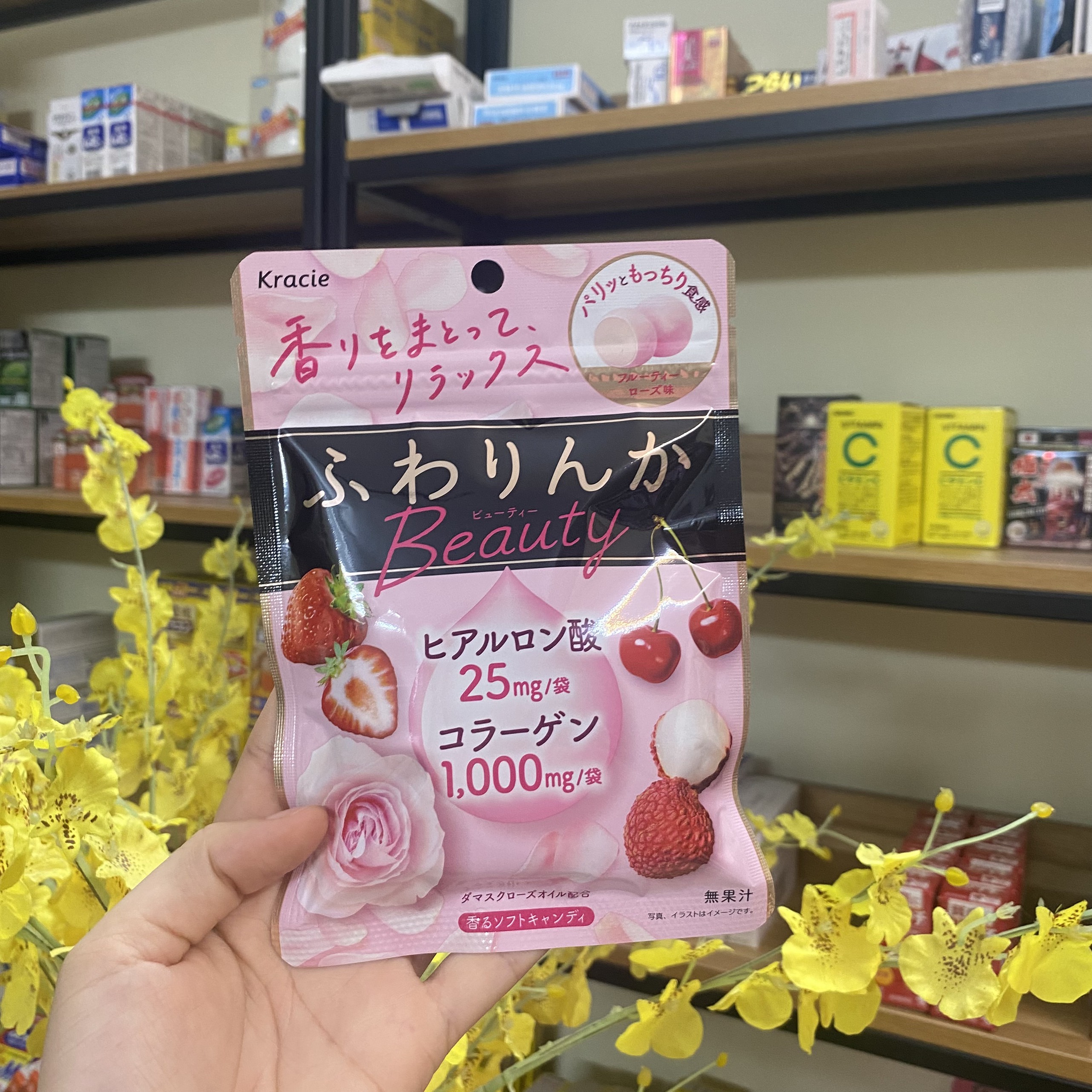 Kẹo hoa hồng thơm cơ thể Kraice Nhật Bản
