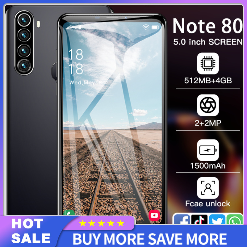 Note80 Smartphone 5.0-inch HD Large-screen 512mb Ram 4gb Rom 1500mah Battery Gaming Smartphone (512m+4gb) ราคา 1,387 บาท*ส่งฟรี