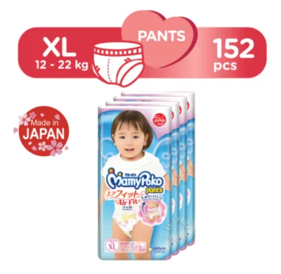 Mamypoko Airfit Girl Pants Carton Sale [Bundle of 3 or 4 packs]