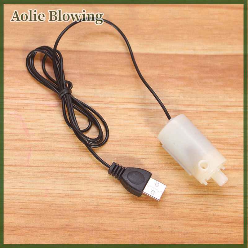 Aolie USB DC 5V tiếng ồn thấp động cơ không chổi than bơm mini Micro Máy bơm nước chìm