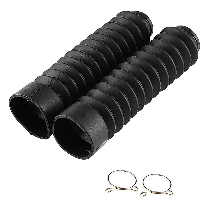 G2(REJY) Front Fork Cover, Rubber Motoycle Front Fork Cover Gaiters Gators Boots Shock Damping Dust 