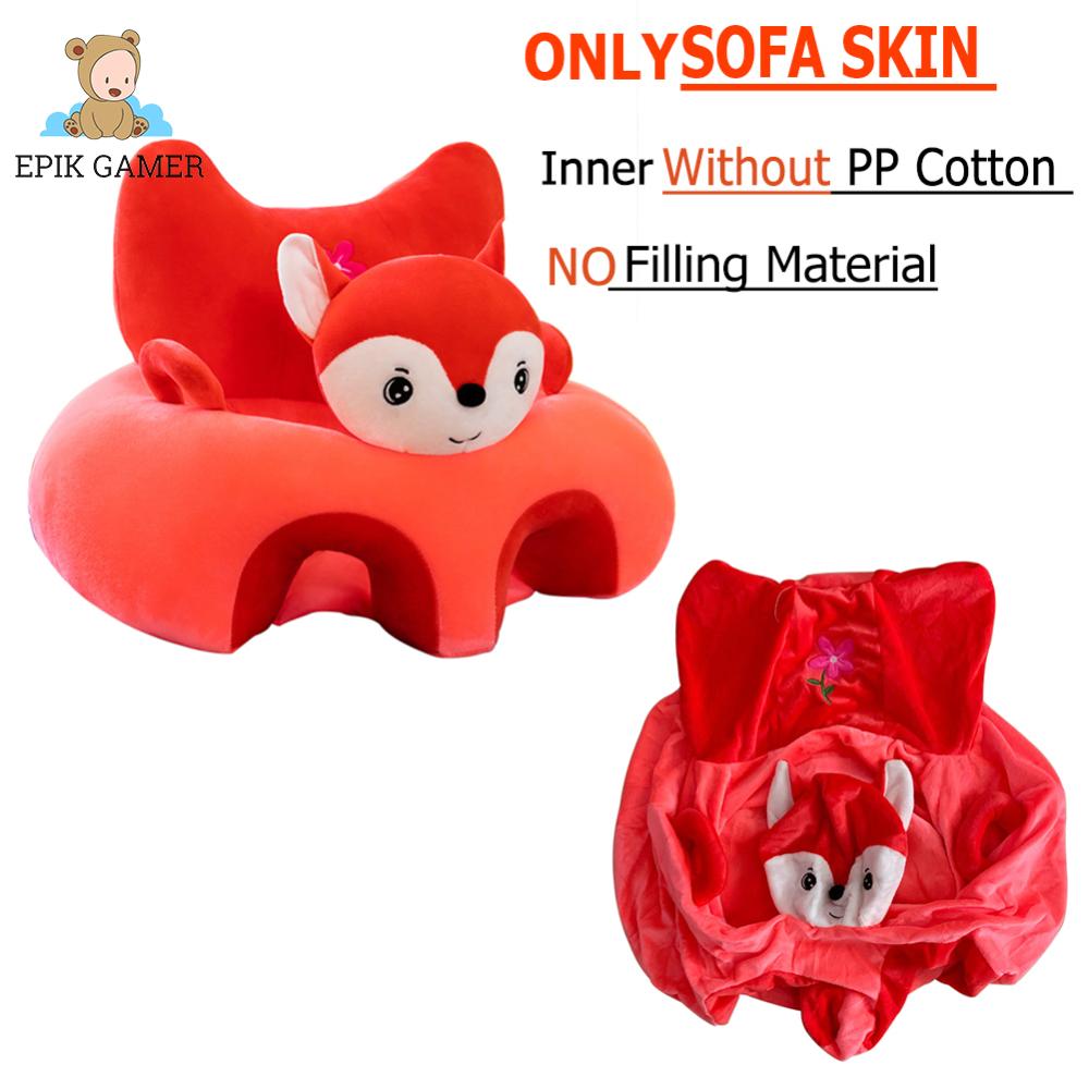 Cartoon Baby Sofa Cover Learning to Sit Seat Feeding Chair Case N/Cotton
