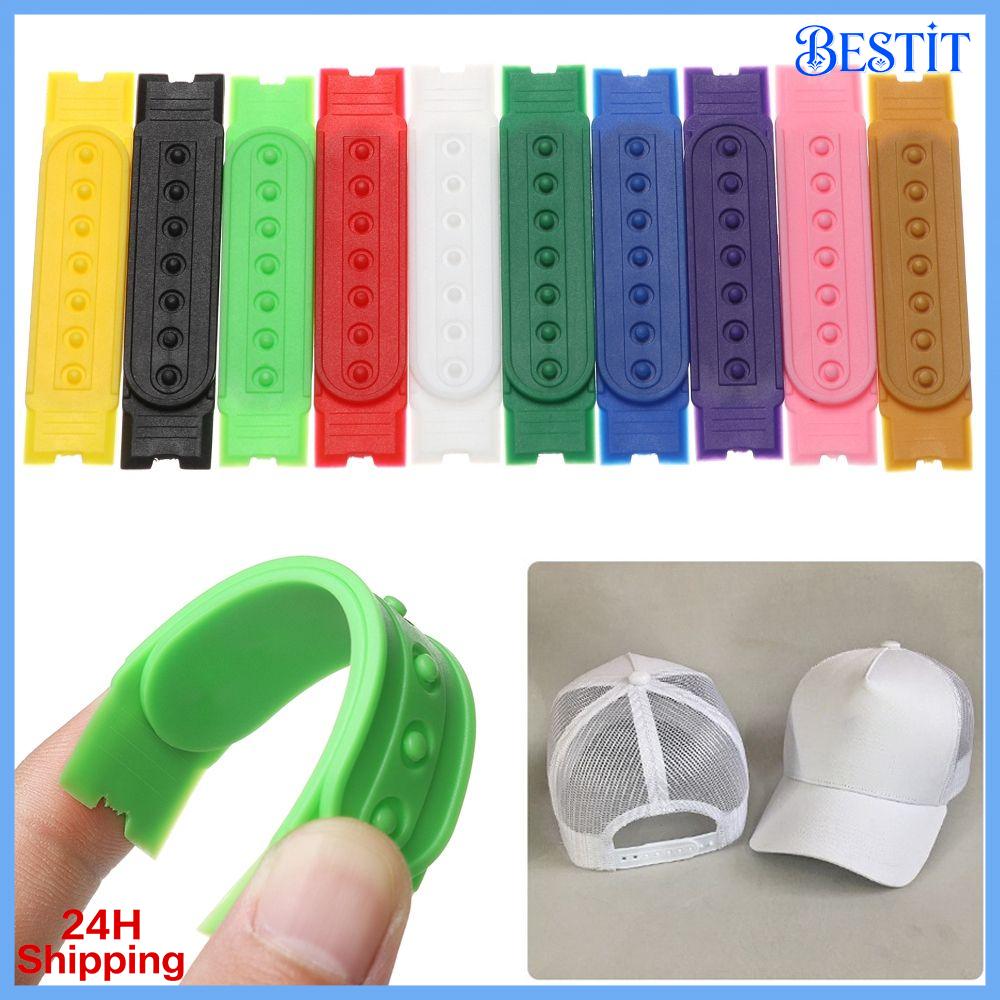 BEYO7 5 Sets Vật liệu POM Phụ kiện mũ cao bồi Kẹp mũ bóng chày Chốt sửa chữa mũ Strap Snapback Extender Thay thế dây đeo Snapback Dây đai khóa