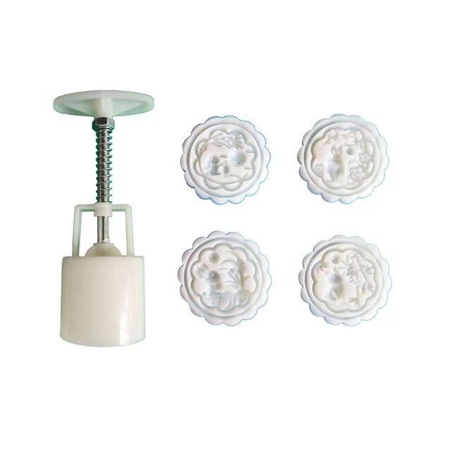 Yingke bánh trung thu khuôn ép lễ hội trung thu Khuôn bánh trung thu 50g bánh trung thu Thỏ