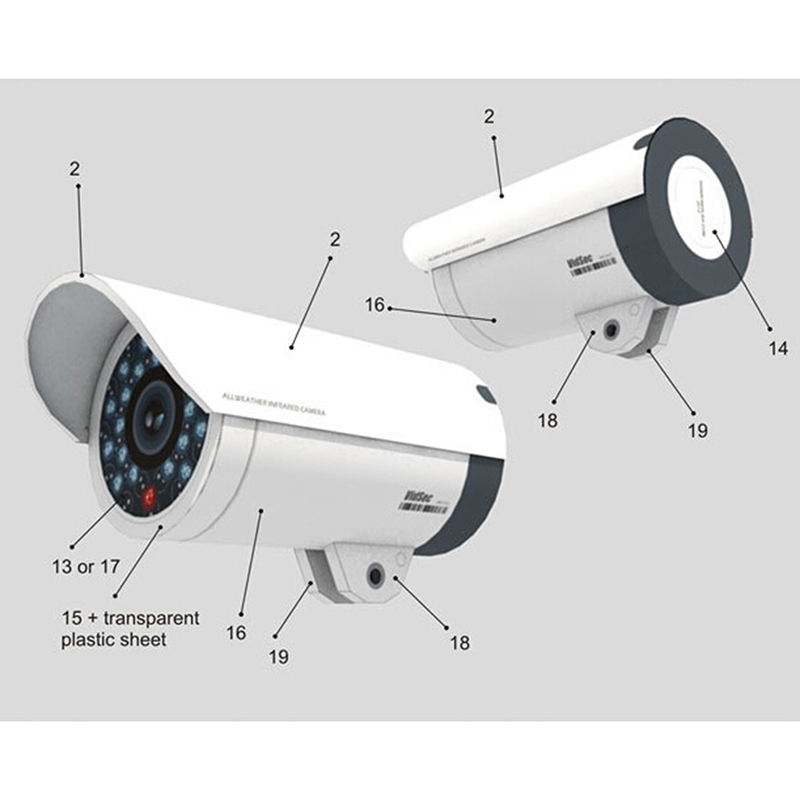 Tifuni 1 1 giấy mô hình giả an ninh giả Camera giám sát mô hình an ninh