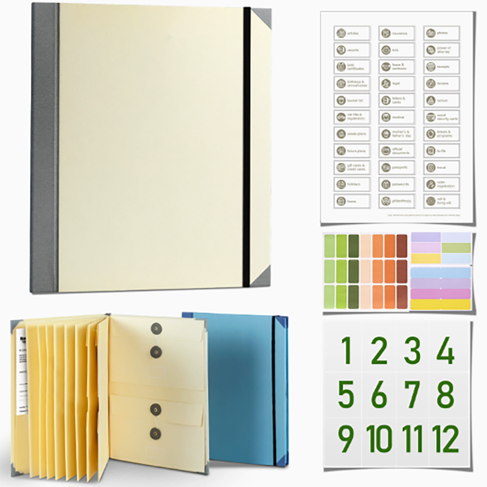 In Case I Go Missing Binder Pocket Folder Organ Bag Loss Prevention Binder Important Documents File