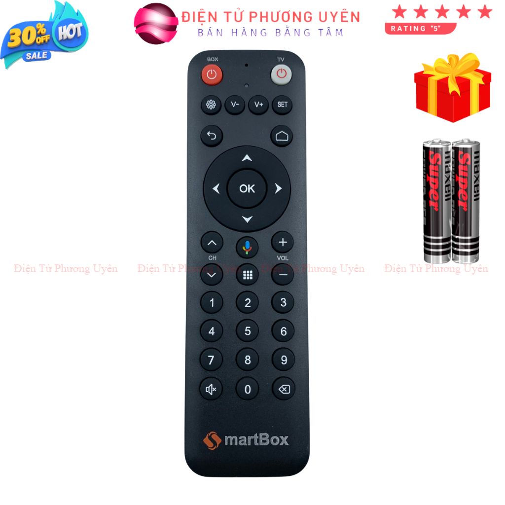 Remote điều khiển đầu VNPT Smartbox, micro điều khiển giọng nói mytv android smart box - Điện Tử Phương Uyên