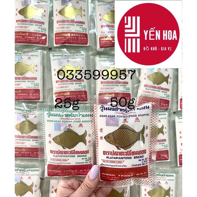 Giá sỉ - 40 gói bột rau câu cá thái lan giòn - hàng loại 1 tem bạc