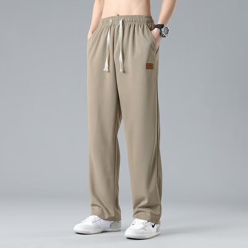 COD Hàng có sẵnM-5XL Bộ đồ thể thao ống rộng rộng thùng thình OOTD thời trang dành cho nam và nữ Quần thể thao dáng rộng dáng rộng đến mắt cá chân thường ngày cho cả nam và nữ Quần thường cỡ lớn màu trơn IOJ - 3