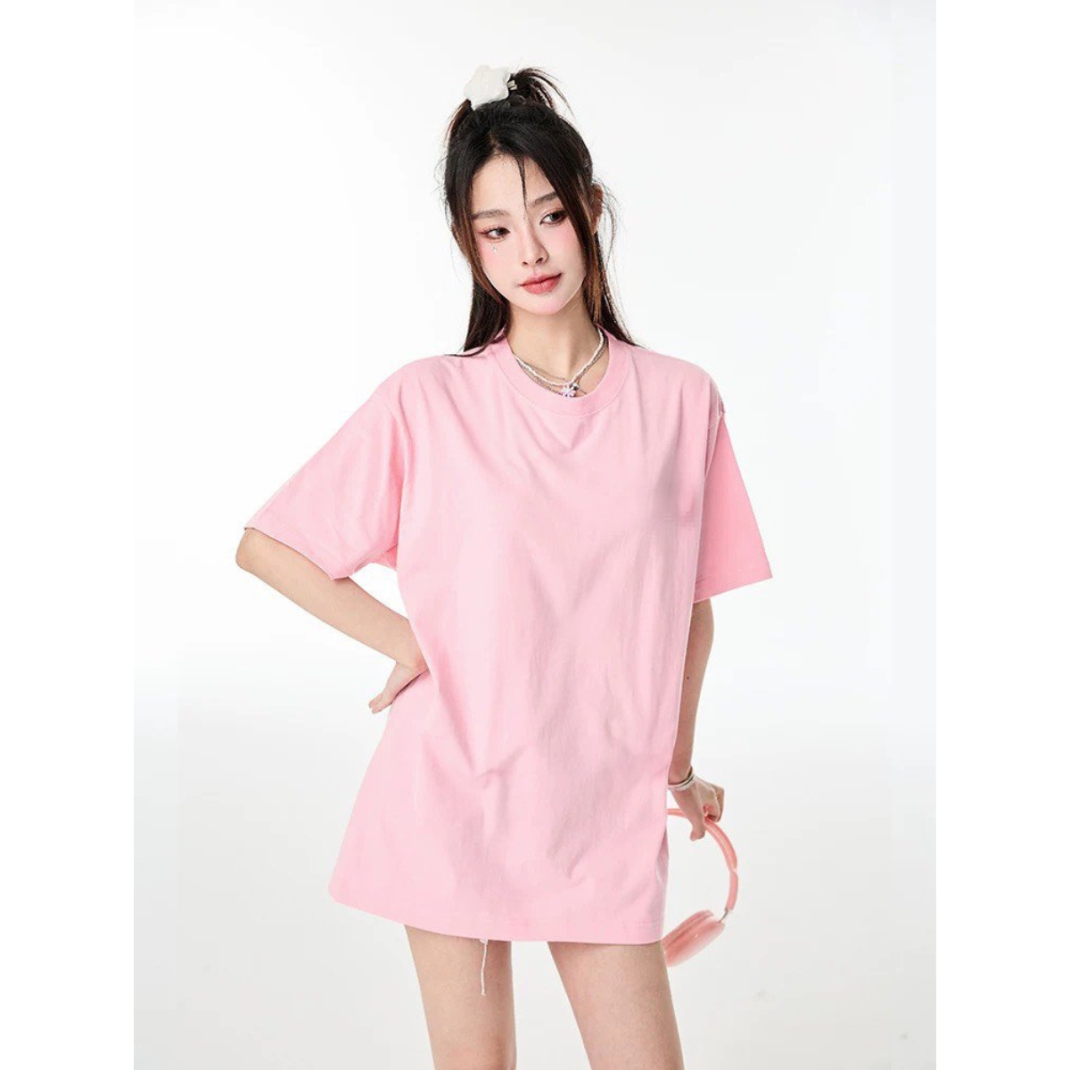 Áo thun oversize trơn a5970
