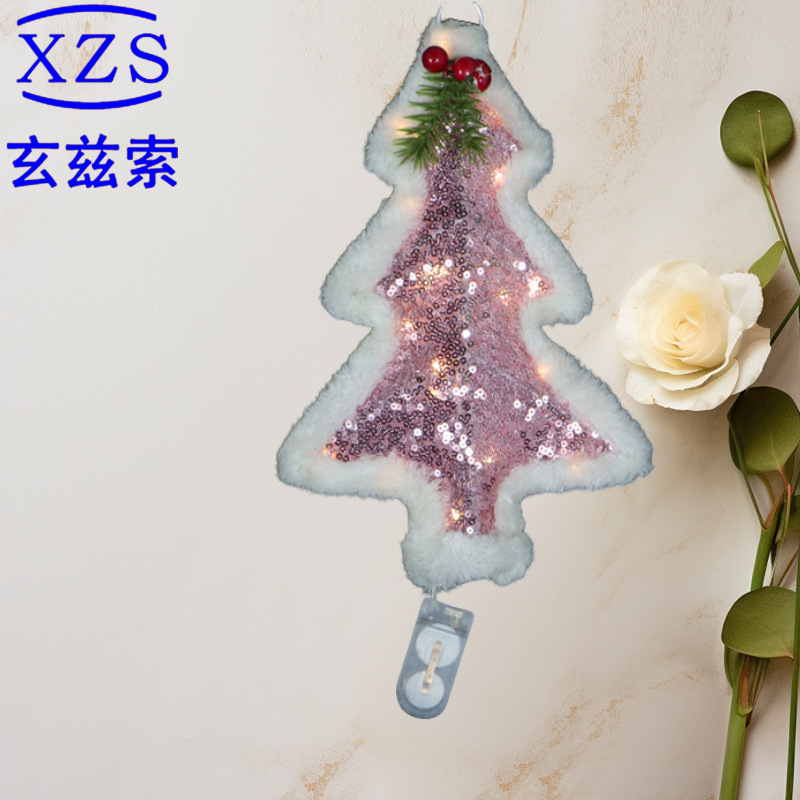 Giáng Sinh Trang Trí Đồ Trang Trí Mặt Dây Chuyền Cây Thông Noel Sang Trọng Phát Sáng Quà Tặng Trẻ Em Hoạt Hình diy Đồ Trang Trí