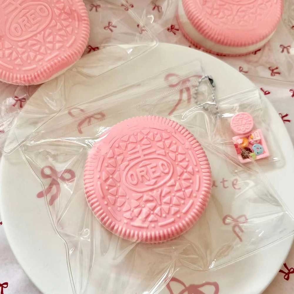 Taba Squishy Sticky Pink Oreo Stress Reliever Sensory Toy Extra Squishy New