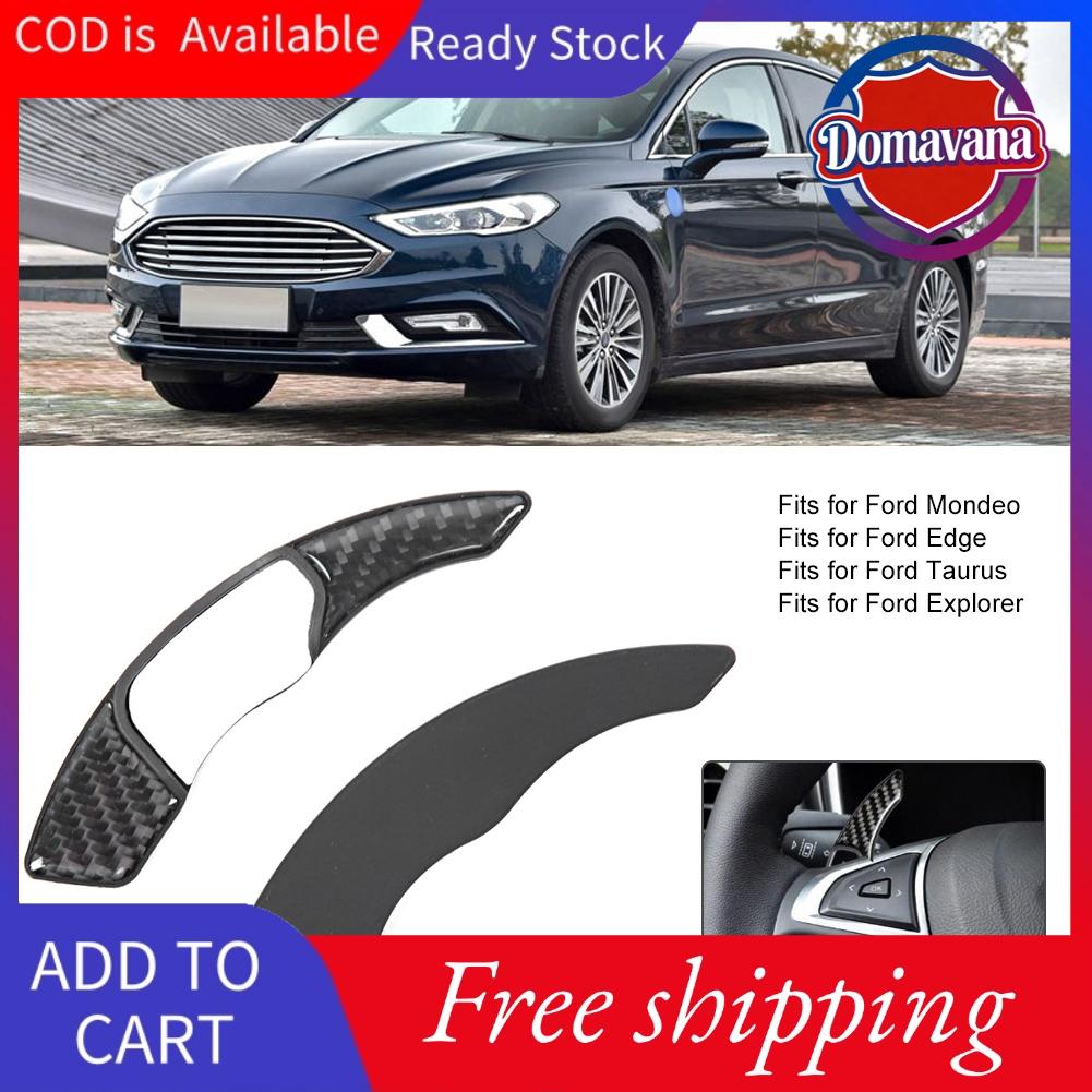 Domavana Car Interior Carbon Fiber Steering Wheel Shift Paddle Extension Trim Fits for Ford Mondeo Giá 678,000 Đồng*Miễn phí vận chuyển