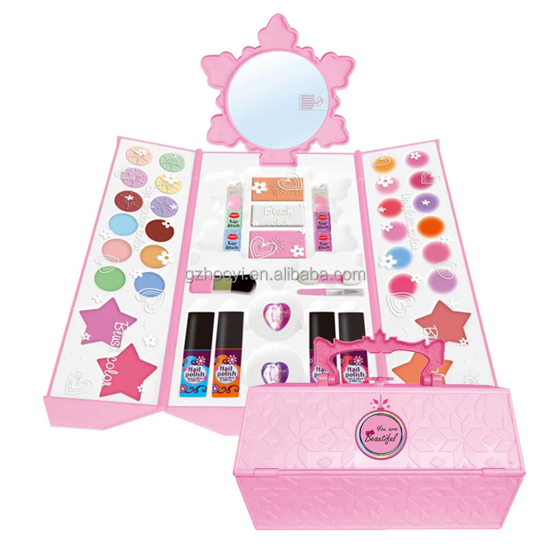 Beauty & Fashion toys makeup kit Princess Dress Up set with portable
