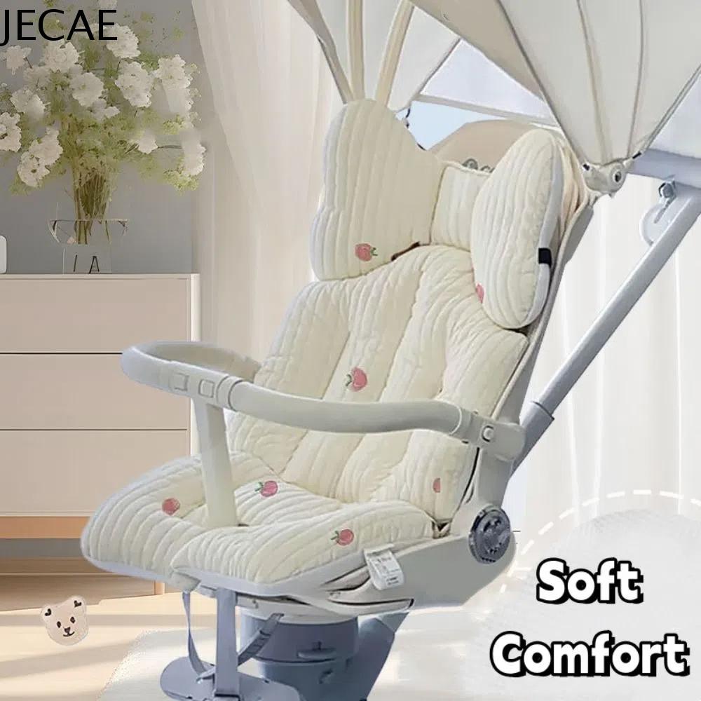 JECAE Thoải mái Mềm mại Đệm ngồi xe đẩy Dễ thương Thân thiện với da Đệm xe đẩy em bé Phổ quát Trẻ sơ sinh Đệm lót ghế Trẻ mới biết đi
