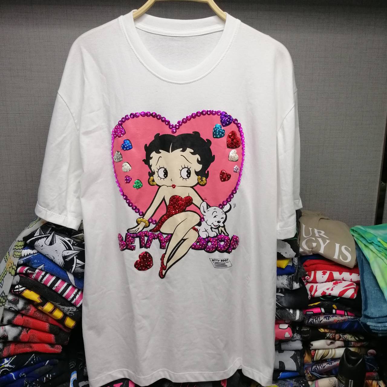 840円 豪華 新品 レディースfree 税込54円ベティブープ 袖シルエット刺繍 ベティ