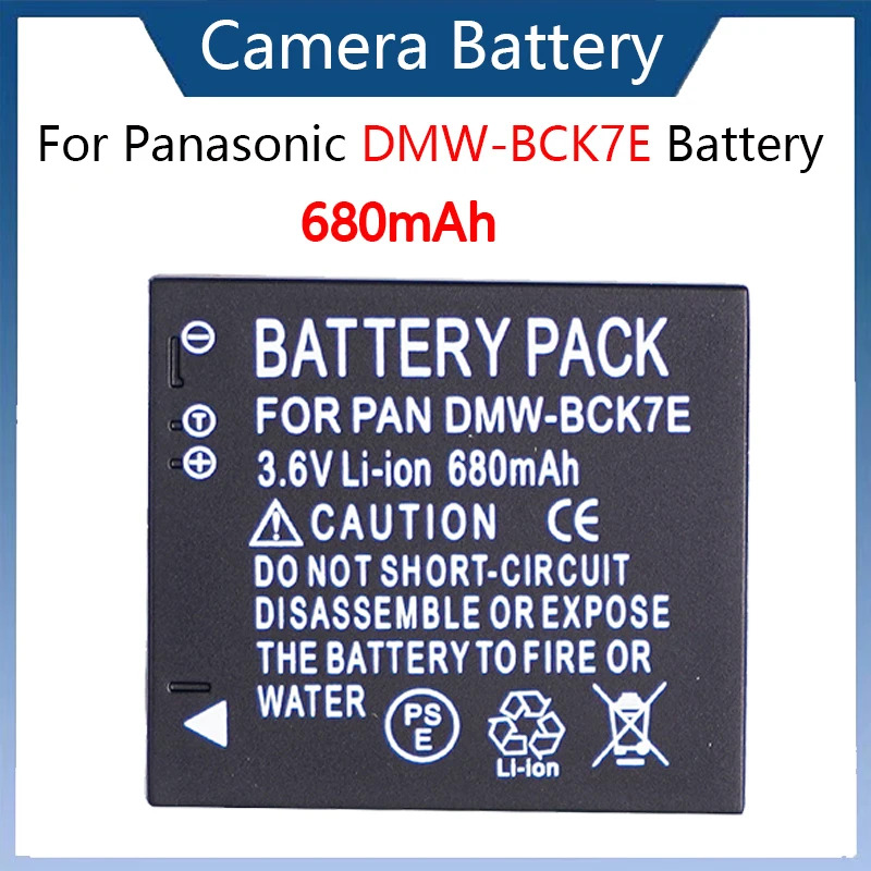 NEW brand Replacement DMW-BCK7E Camera Panasonic DMC-S1 S3 FH2 FH5 FP5 FP7 FH8 BCK7GK Digital availa