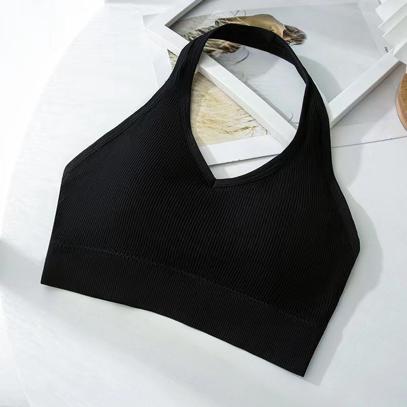 Áo Bra Thun Tăm Hở Lưng Cổ Yếm Có Mút Ngực V100