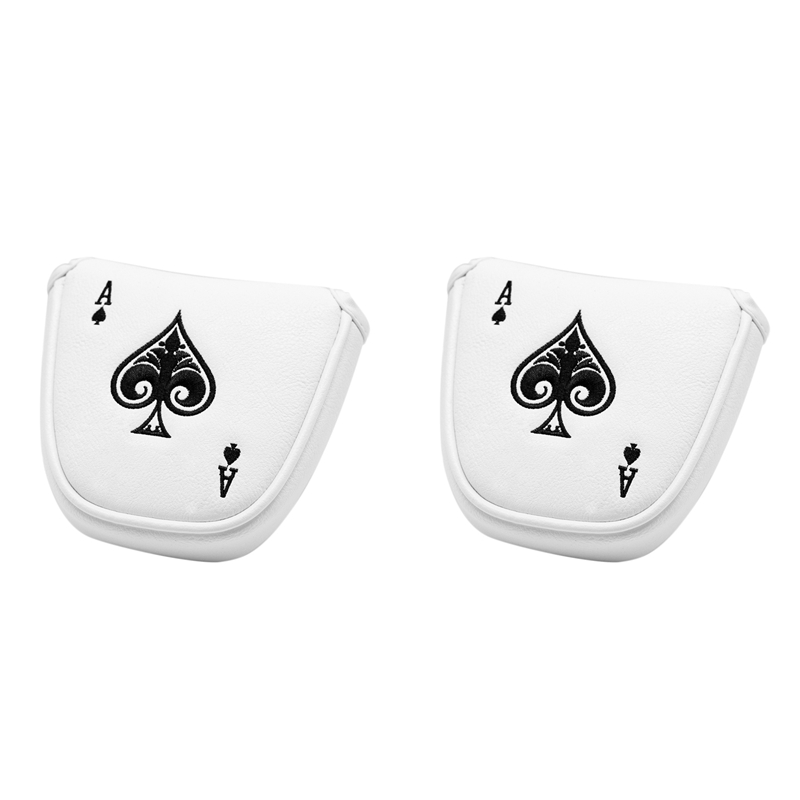 2X Golf Mallet Putter Cover Headcover Magnetic Club Protector Fits for 2 Ball Style Putters,RH LH