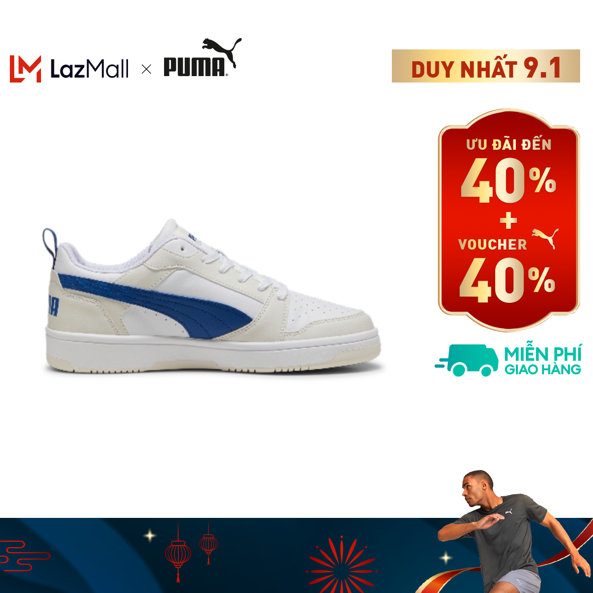 Giày thời trang PUMA Nam Rebound V6 Màu Xám