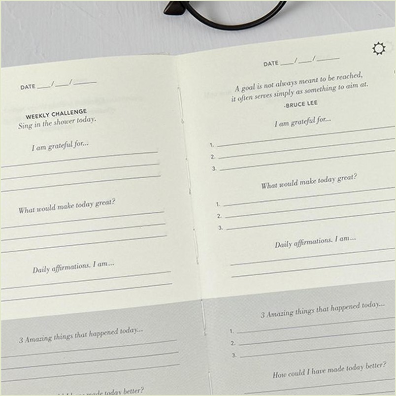 2025 New🔥study English Version Gratitude Diary For Planer Daily Manifestation Mindfulness Journal Wi