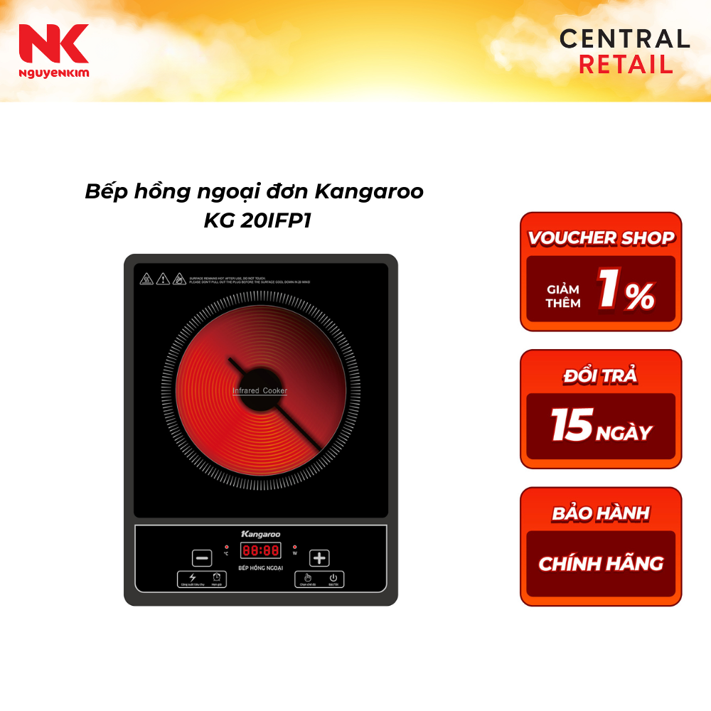Bếp hồng ngoại đơn Kangaroo KG 20IFP1