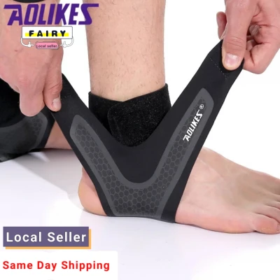AOLIKES 1PC Outdoor Sports Fitness Feet Wrap Protect Bandage Ankle Support Protect Basketball Football Elastic Ankle Brace Band