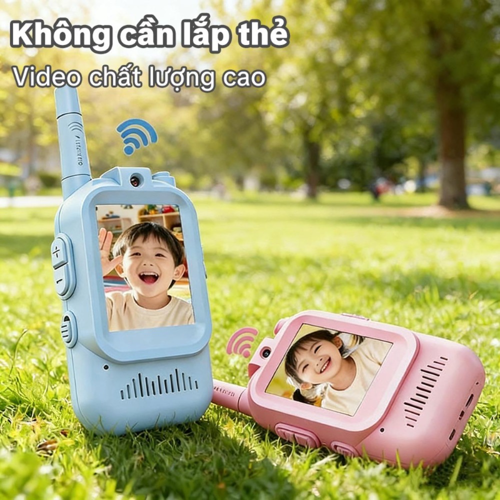 Đặc biệt thiết kế cho bé, bộ đàm USB có camera, hỗ trợ gọi video, liên lạc không dây, quà công nghệ khám phá, dễ hiểu và sống động.