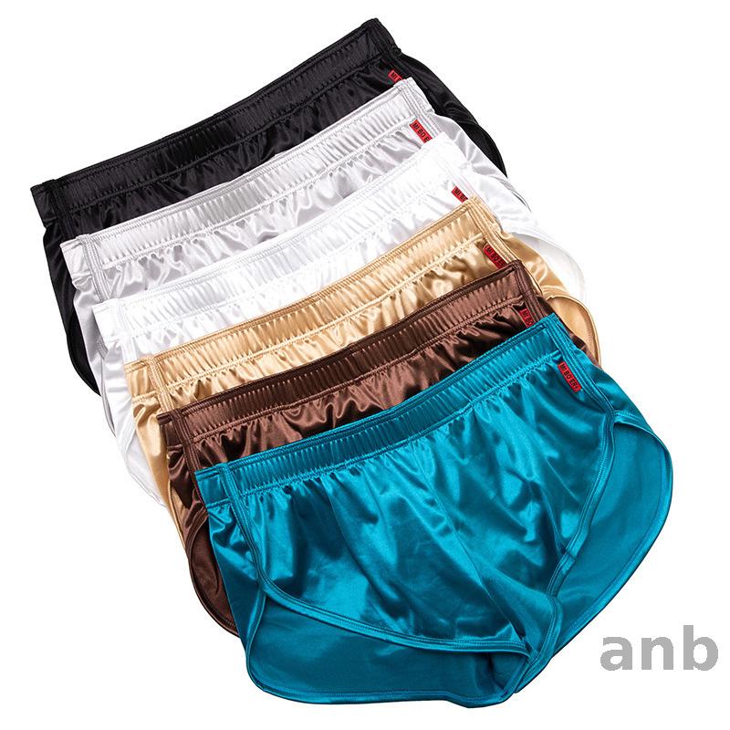 Quần lót boxer bằng lụa satin cho nam quần lót quần đùi quần lót mềm bóng quần lót quần lót thoải má