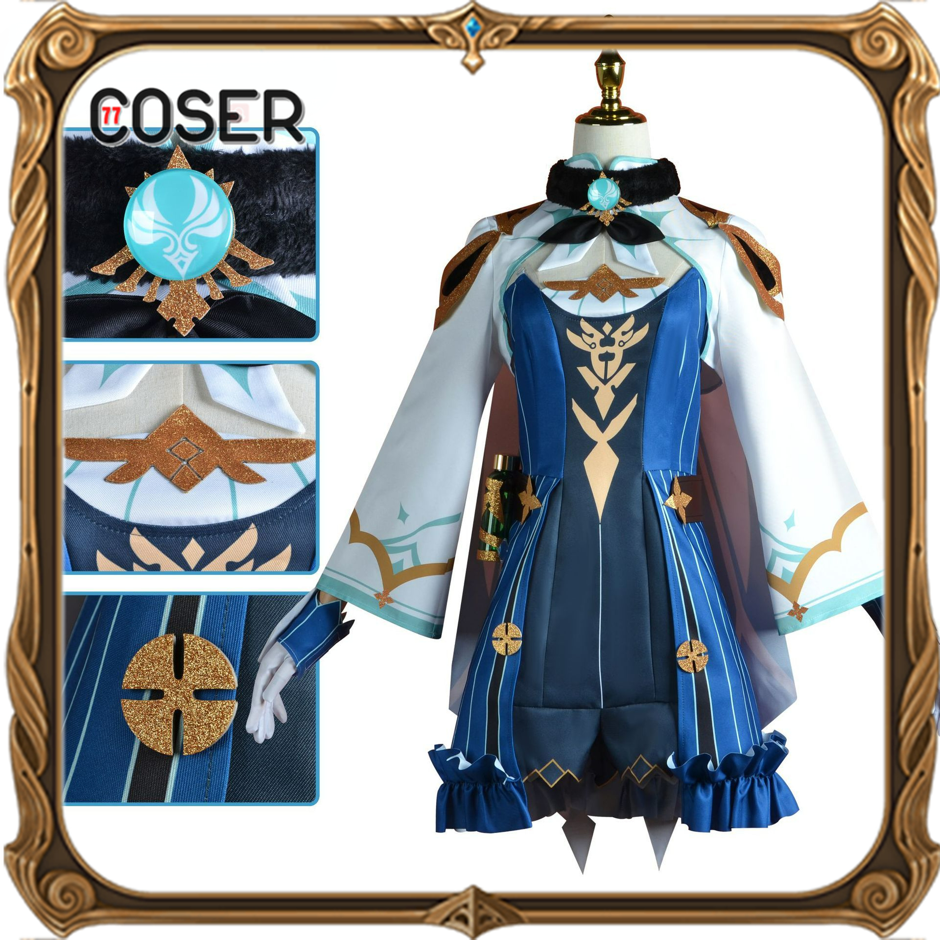 【COSER 77】Genshin น้ำตาลทรายเกนชินคอสเพลย์ความหวานที่ไม่เป็นอันตรายอัศวินลมตะวันตก SATO นักเล่นแร่แปรธาตุเครื่องแต่งกายคอสเพลย์สตรี ราคา 646 บาท*ส่งฟรี