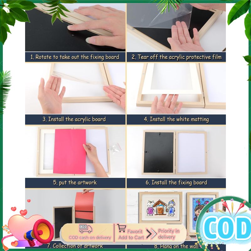 2 cái trẻ em nghệ thuật khung hiển thị khung cho trẻ em tác phẩm nghệ thuật khóa nam châm thiết kế lý tưởng cho trẻ em dự án nghệ thuật văn phòng nhà cửa đi học