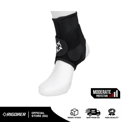 Rigorer Ankle Guard w/ Straps [RA502] -Basketball,Running,Exercise,Ankle guard,Ankle support,Ankle brace
