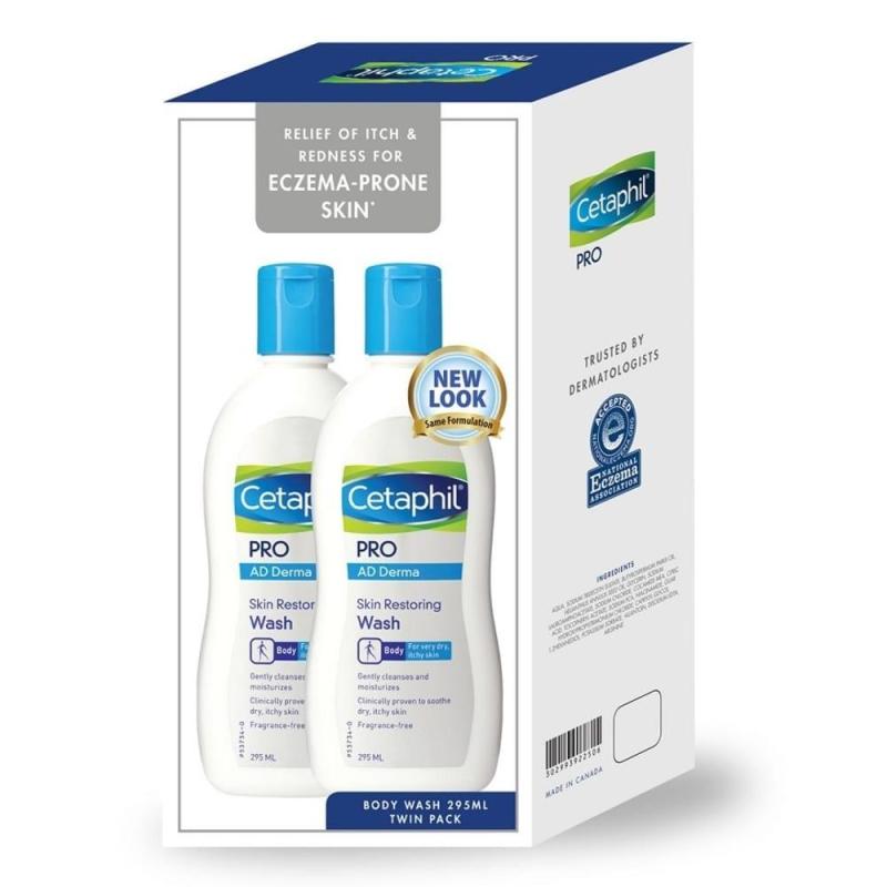 Buy Cetaphil Pro AD Derma Body Wash Twin Pack 2x295ml Singapore