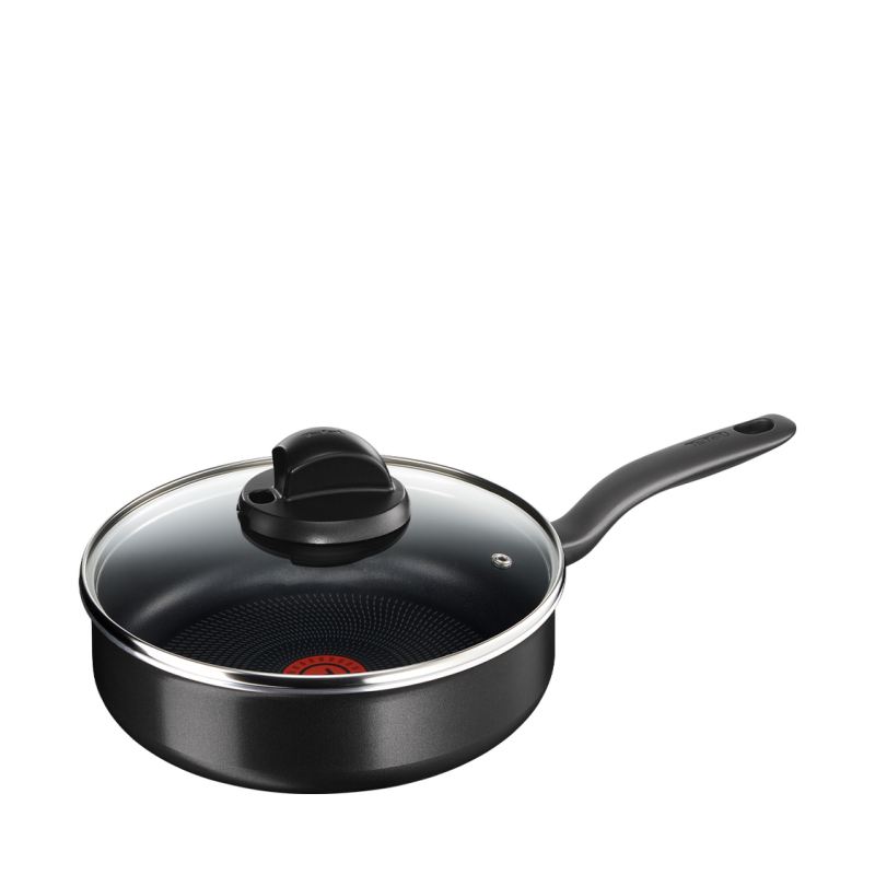 Tefal Evidence Black Sautepan 24cm withlid Singapore