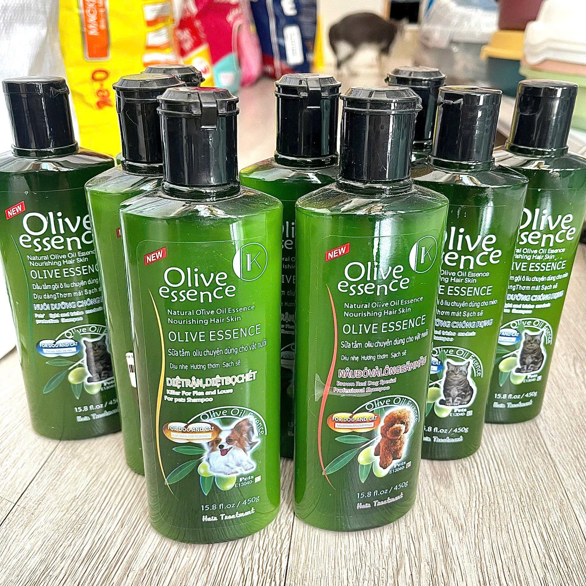 Sữa tắm Olive cho chó mèo dưỡng mượt lông khử mùi 450ml