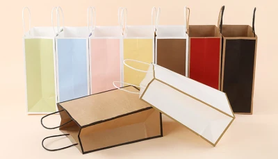[SG INSTOCK] 10pcs High Quality Durable Eco Friendly Various Colour Design Paper Bag Gift Bag Kraft Bag