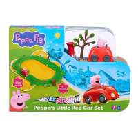 Peppa’s Little Red Car Set - Motorised Vehicle Playset for Toddlers with 8 Road Tracks & Accessories for Imaginative Play