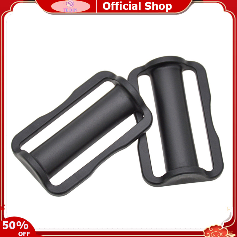 TEQIN 2PCS Scuba Weight Belt Keepers, Diving Webbing Belt Slide Stopper Heavy Duty Weight Retainer Double D-ring Clips Diving Belt Keepers For 52mm Webbing Belts ราคา 149 บาท*ส่งฟรี