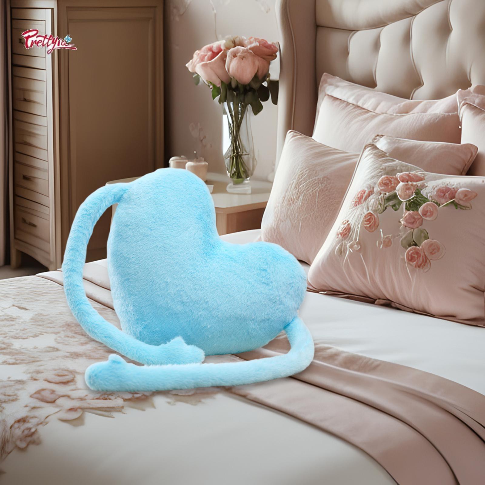 Prettyia Heart Shaped Pillow Soft Cute Valentine Pillow for Outdoor Kitchen Home ราคา 177 บาท*ส่งฟรี