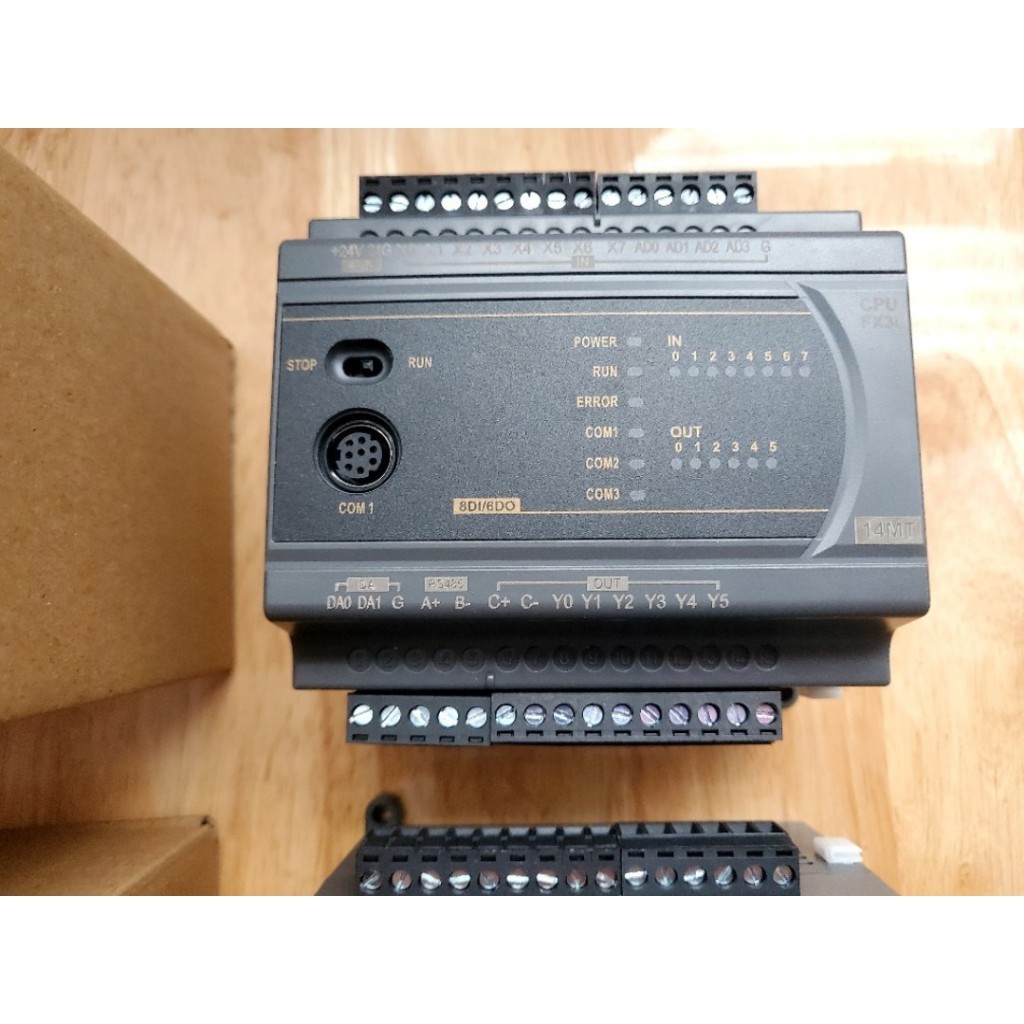 Bộ lập trình PLC LK3U FX3U 14 16 20 24 30 32MT 32MR 48 64 MT MR MRT AD2DA phát xung 4/8 TRỤC RTC Modbus RTU RS485 ADPRW. TGT - FX3U-14MT RS232 DVP