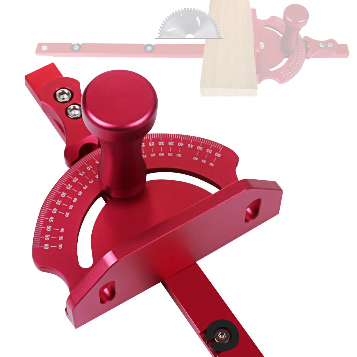 Bảng tổng quát cưa thước đo góc W/góc cố định sang số lỗ, cưa mộng thước đo góc nhôm tay đẩy t theo dõi thước đo góc